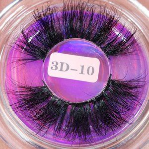 100% Mink Strip Lashes 25mm Glam Cluster Wispy